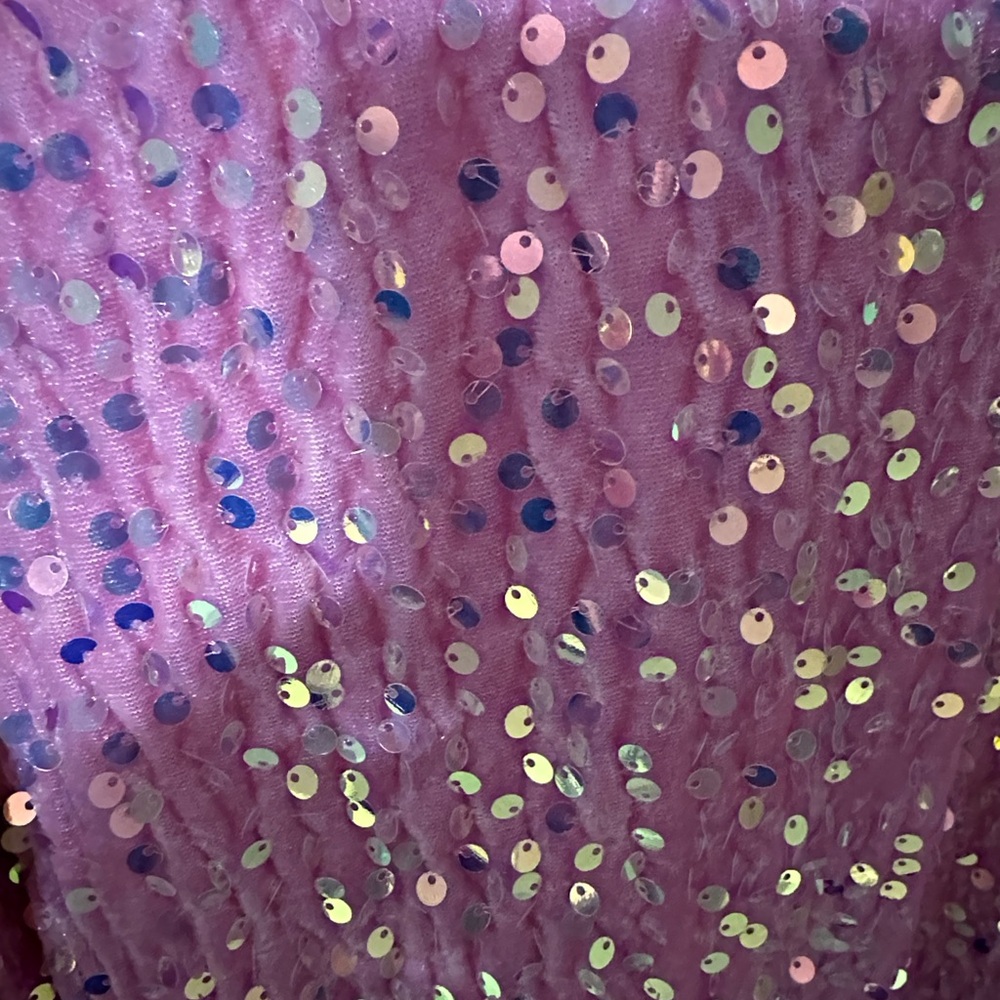 Sequin Pink long sleeve top with sequin detail NWOT